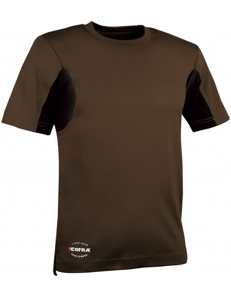 GUADALUPA Tee-shirt de travail manches courtes 100 % coton mercerisé inserts 100 % cooldry®