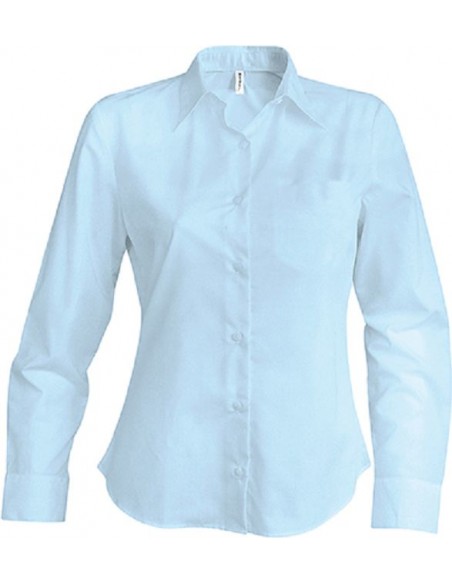 CHEMISE FEMME OXFORD MANCHES LONGUES - 70% coton oxford / 30% polyester.