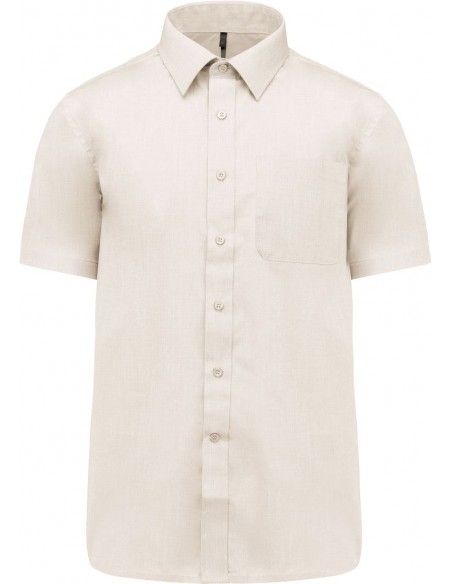 ACE - Chemise homme manches courtes - 65% polyester / 35% coton popeline