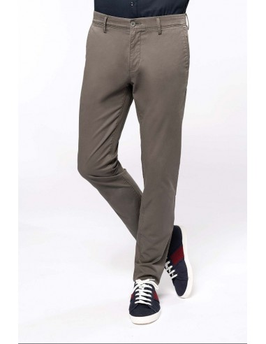 Pantalon Chino premium homme 97% coton / 3% élasthanne 260 g/m² ~~ Mob  Rejane