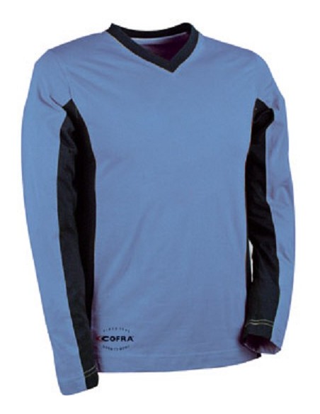 MADEIRA Tee-shirt de travail manches longues 100 % coton jersey encolure V 200gr