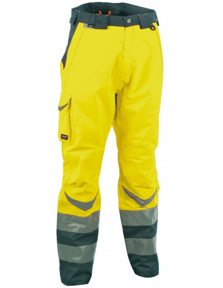 SAFE Pantalon haute visibilité 100 % polyester enduit PU 200g
