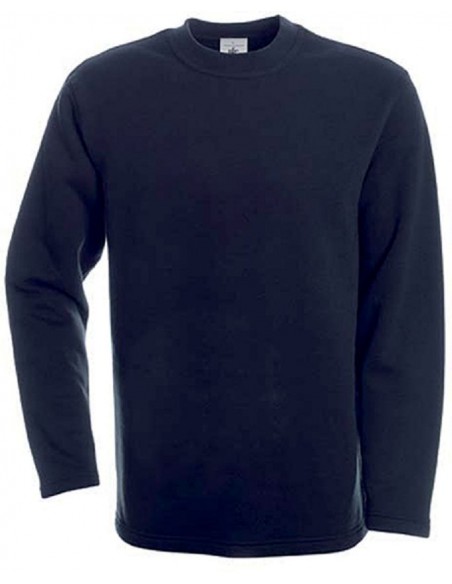 Sweat-shirt unisexe droit 80 % coton peigné 20 % polyester