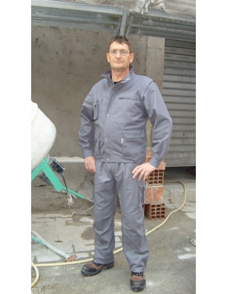 Blouson de travail zippé MANG 5 poches manches amovibles 65 % coton 35 % polyester 310gr
