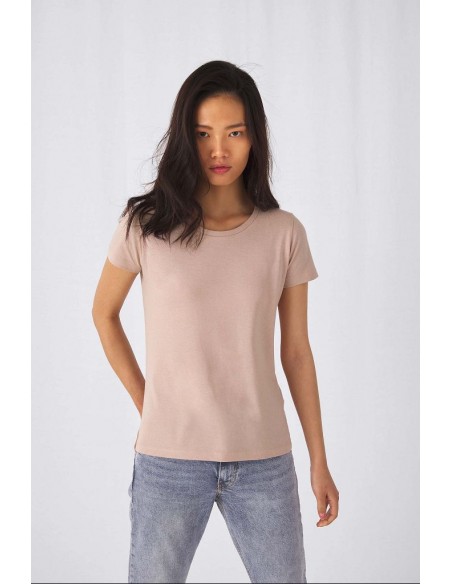 Tee-shirt femme manches courtes col rond coton bio 140 g/m²