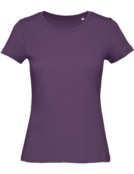 Tee-shirt femme manches courtes col rond coton bio 140 g/m²