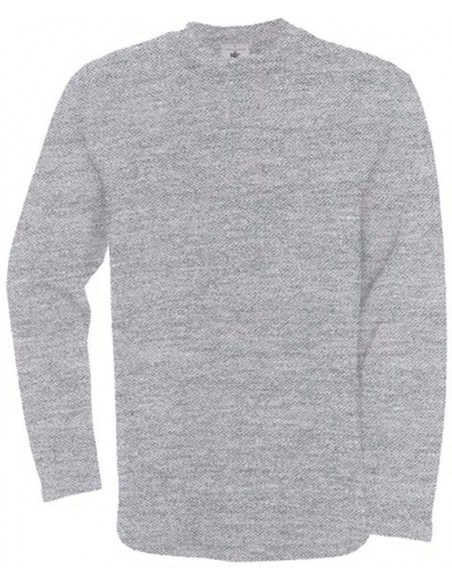 Sweat-shirt unisexe droit 80 % coton peigné 20 % polyester