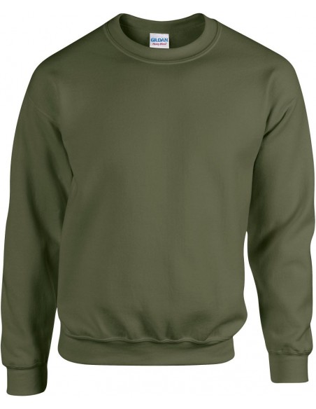 Sweat-shirt manches droites 50% coton 50% polyester